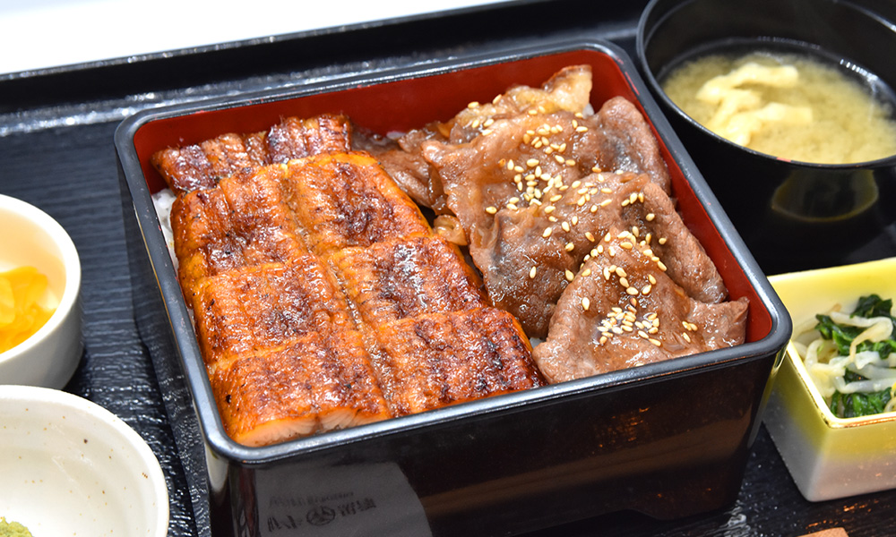 うなぎ和牛重 Grilled Eel & Wagyu Rice Bowl 鰻魚和和牛蓋飯 장어와 와규 덮밥