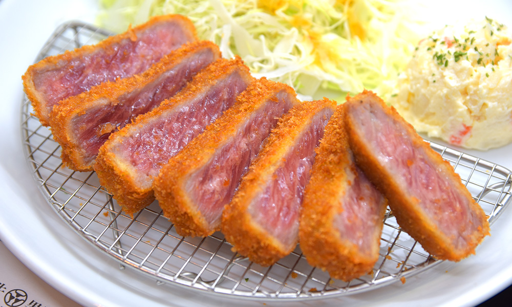 牛かつ御膳（上） Hokkaido Beef Cutlet Set（ Rank B ） 北海道炸牛排套餐 ( Rank B ) 홋카이도 규카츠 세트 ( Rank B )