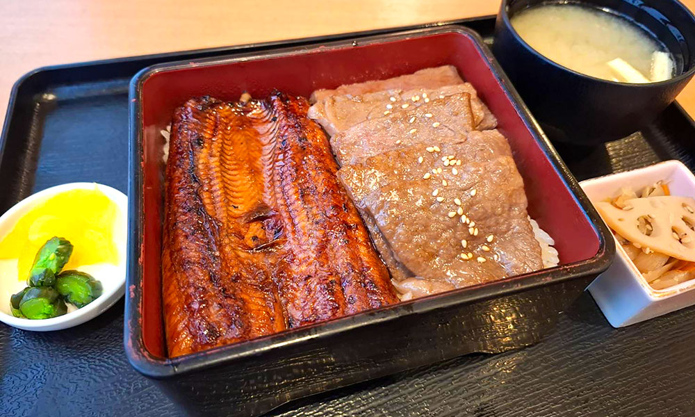 鰻和牛重（A5ランク和牛カルビ使用） Grilled Eel & A5 Wagyu Short Ribs Rice Bowl 鰻魚和A5等級和牛肋肉蓋飯 장어와 A5등급 와규 갈비 덮밥
